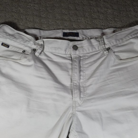 Polo by Ralph Lauren Off-White 5-Pocket Strait Leg Pants 38x32* - Picture 5 of 9